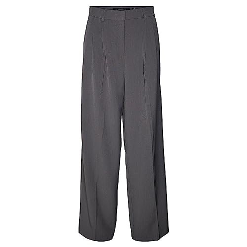 Bestseller A/S Damskie spodnie VMTROIAN MR Wide DAD Pant NOOS, Grey Pinstripe, XXL/32, Grey Pinstripe, 32/L-XXL