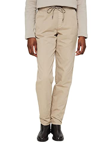 Esprit Damskie spodnie 992EE1B331, 260/LIGHT taupe, standardowe