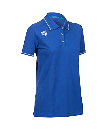 ARENA Damska koszulka polo Team z bawełny Solid T-Shirt, Royal, L