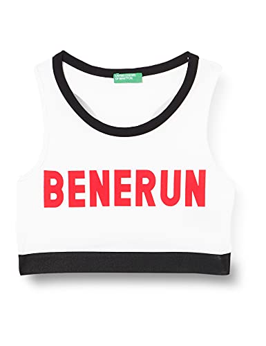 United Colors of Benetton Biustonosz dla dziewczynek i dziewcząt, Biały 101, M