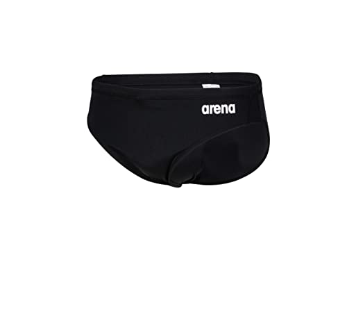 ARENA Męskie slipy Team Swim Briefs Solid Slip, czarno-białe, 52, czarno-biały.