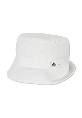 Sterntaler Unisex dziecięcy kapelusz rybacki, lniany charakter, czapka dziecięca, ecru, normalny, écru, 45