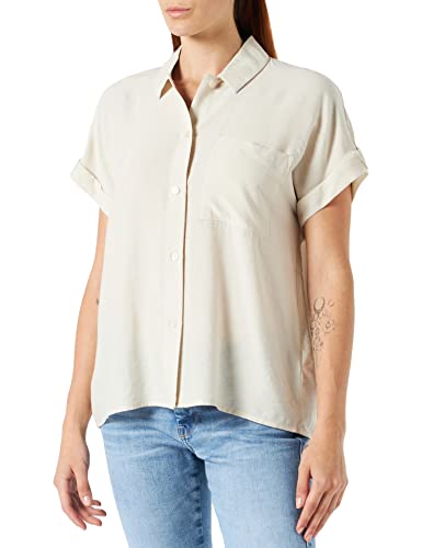 TOM TAILOR Damski Basic bluzka koszulowa 1033367, 29517 - Sand Stone Beige, 42