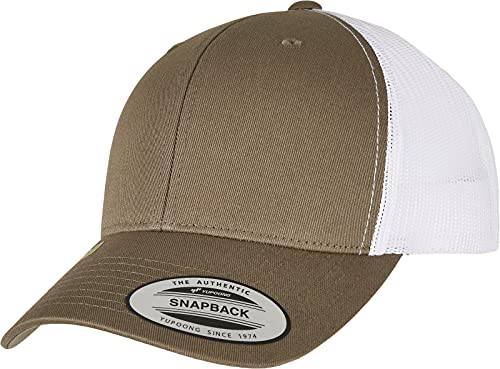 Flexfit Czapka baseballowa unisex, oliwkowy/biały, jeden rozmiar