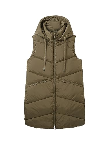 TOM TAILOR Kamizelka damska, 11848 – Jungle Soil Green, XL