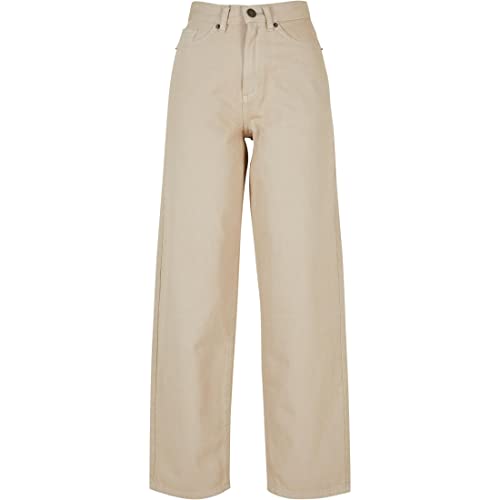Urban Classics Spodnie damskie, Offwhite Raw, 28
