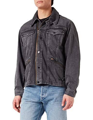 G-STAR RAW Męska kurtka Flight Combat, szara (worn in tin D21238-C526-C943), M, Szary (Worn in Tin D21238-c526-c943), M