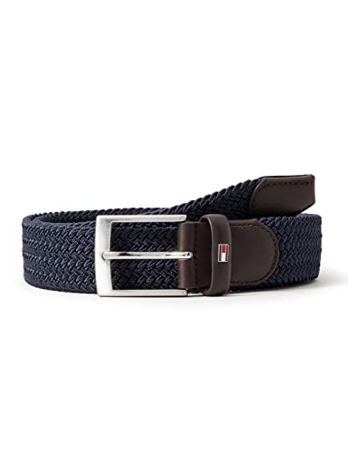 Tommy Hilfiger Pasek męski New Adan Belt 3,5 cm tkany, sky captain, 90