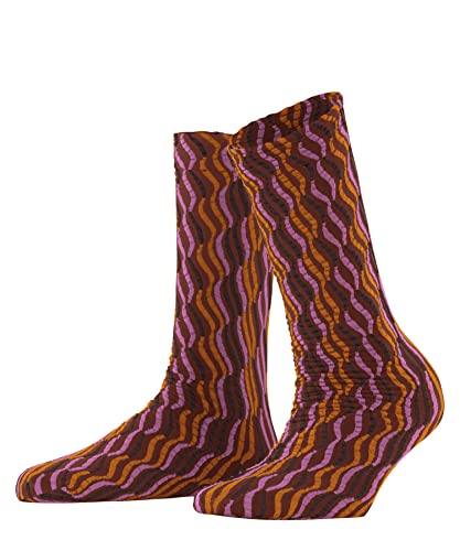 FALKE Kobiety Skarpety Hallucinate 30 DEN W SO Nylon kryjące z wzorem 1 Para, Brązowy (Cayenne 5163), 35-38