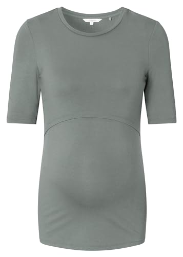 Noppies Damski Juli Nursing Bi-Stretch Top Ss T-Shirt, Sage - N155, XL