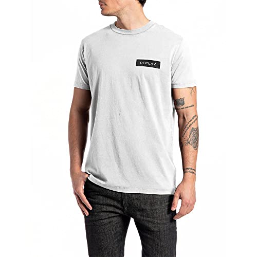 Replay Męski T-shirt M6283, biały, S