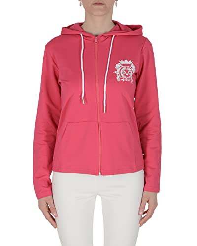 19V69 ITALIA Damska bluza z kapturem Eleana Hoodie fuksja, XL (opakowanie 20 sztuk), Fuchsia, XL