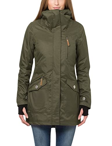 Berydale Kurtka parka wodoodporna i wiatroszczelna, Damskie, zielony, XL