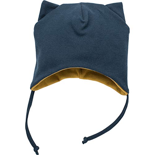 Pinokio Wrapped Bonnet with Ears, Czapka na słuchawki, Blue Navy, Granatowy