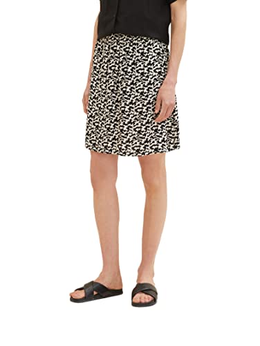 TOM TAILOR Damska spódnica 1036849, 32148-Black Small Abstract Design, 42, 32148 - Black Small Abstract Design, 42