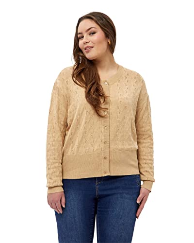 Peppercorn Damski sweter Tana Short Cardigan, Ciepły piasek, 50 Duże Rozmiary