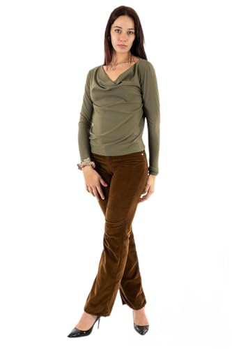 ONLY Women's ONLSANSA L/S Waterfall TOP JRS Shirt, Kalamata, S