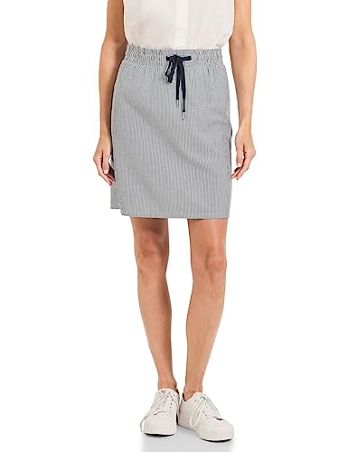 Cecil Damska spódnica w paski, Deep Blue, XL