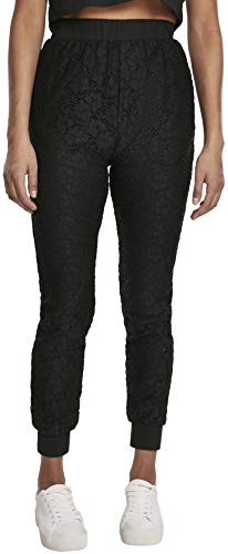 Urban Classics Damskie spodnie sportowe Lace Jersey Jog
