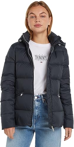 Tommy Hilfiger Damska kurtka puchowa MW z recyklingu, czarna, 3XL, Czarny