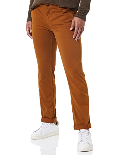 BOSS Spodnie męskie, płaskie, średni brąz, 3432