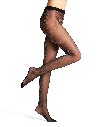 FALKE Damskie rajstopy Magic Evening Fein 20 DEN przezroczyste jednokolorowe 1 sztuka, czarny (Black/Silver 3103), M