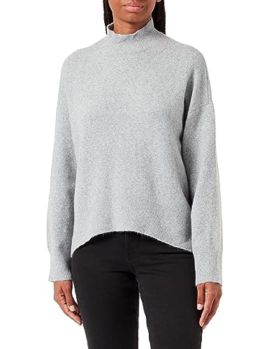 Bestseller A/S Damski sweter VMDOFWOOL LS Highneck GA NOOS, Light Grey Melange, S, Light Grey Melange, S