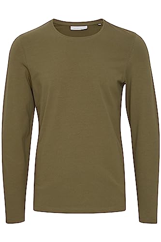 CASUAL FRIDAY CFTheo LS t-shirt męski z długim rękawem Basic Slim Fit, 180521_burnt Olive, L