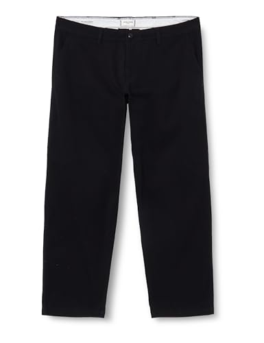 JACK&JONES PLUS Jpstkarl Jjdave Tapered Lc Pls Chino spodnie męskie, Schwarz, 40W / 34L
