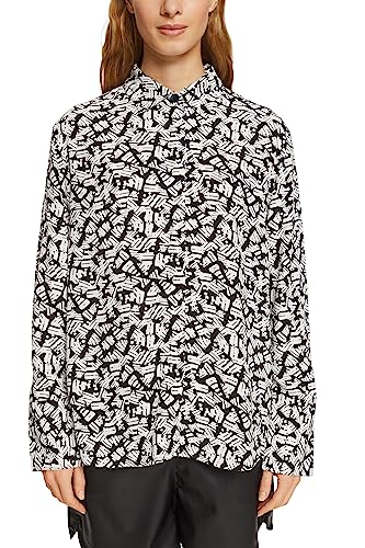 ESPRIT Damska 013EE1F307 bluzka, 002/BLACK 2, L, 002/Black 2, L