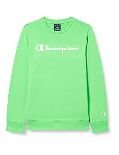 Champion Bluza dziecięca Legacy American Classics Ultra Light Powerblend Terry Logo Crewneck, jasnozielony, 3-4 Lat