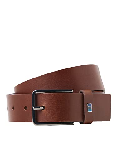 Jack & Jones JACMARLI Leather Belt NOOS pasek męski, brązowy kamień, 105, brązowy kamień, 105
