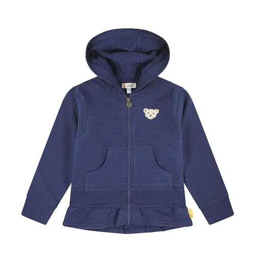 Steiff Dziewczęca bluza z kapturem, Crown Blue, 122 cm