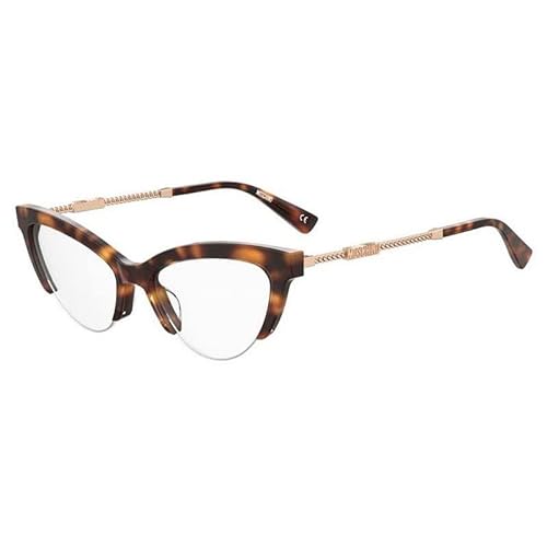 MOSCHINO MOS612 Okulary, Havana, 52 damskie, Havana
