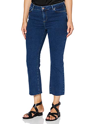 VERO MODA Damskie spodnie dżinsowe VMSHEILA MR KICK FLARE AN J BA3144 Dark Blue Denim, XS/30L