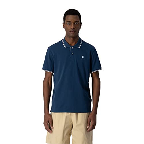 Champion Męska koszulka polo Legacy Light Cotton Pique C-Logo Shirt, Petrol, XL