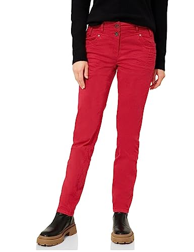 Cecil Damskie spodnie materiałowe B375853 Loose, Strong Red, W30/L32, Strong Red, 30W / 32L
