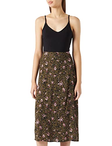 bestseller a/s Damska spódnica Pcharmony Hw Midi Slit Skirt Bc, Grape Leaf/Aop: kwiat, XS