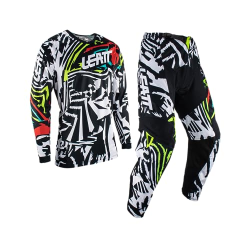 Leatt Zestaw Motocross Unisex Dorosły, Czarny/Biały, 3XL