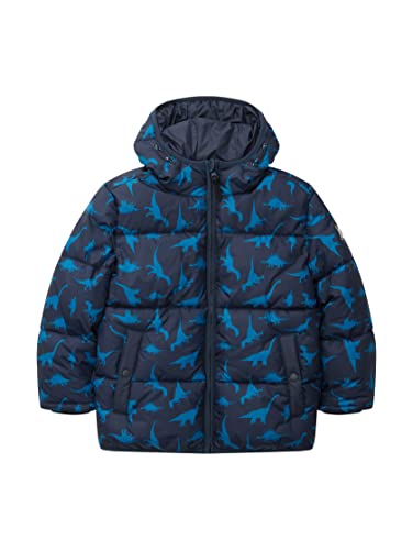 TOM TAILOR Chłopcy Dziecięca kurtka zimowa 1033346, 30487 - Navy Dino Design, 92-98