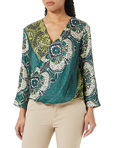 Sisley Damska bluza 5RNPLQ024, wielokolorowa, 65M, M