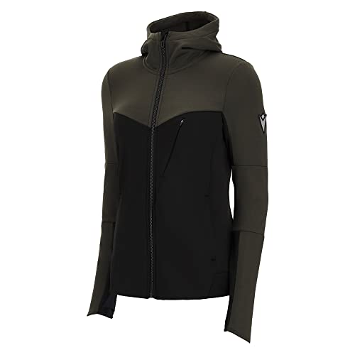 Macron Damska bluza Athleisure Fcc Mazyr Woman 3D Fzip z kapturem Milgrn/Blk Wmn, zielono-czarna, L, Zielono-czarny, L