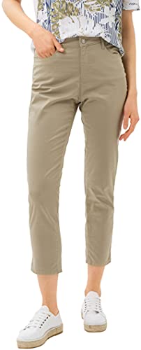 BRAX Damskie spodnie sportowe Caro S, khaki, 34K