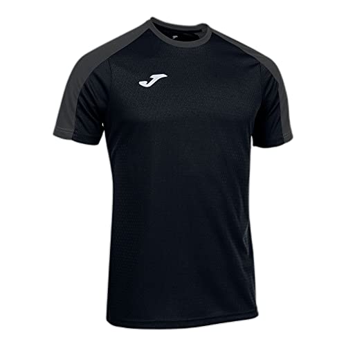 Joma Męski T-shirt z krótkim rękawem, Eco Championship T-shirt z krótkim rękawem, czarny antracyt, XXXXXXS