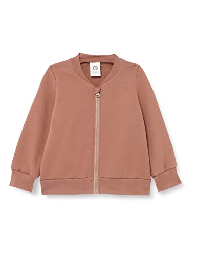 Müsli by Green Cotton Bluza chłopięca z suwakiem Cardigan, Brown Sugar, 92 cm