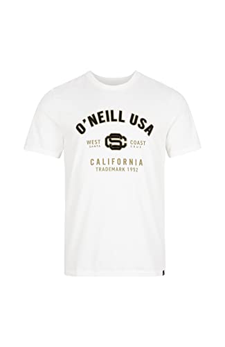 O'Neill Męski T-shirt z krótkimi rękawami, podkoszulek (opakowanie 4 szt.), 11010 śnieżnobiały, XS-S