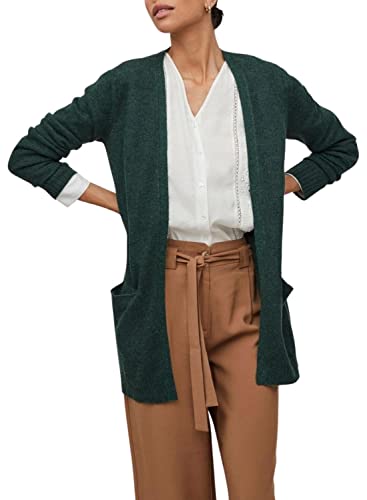 Vila Kobiety Viril Open L/S Knit Cardigan - Noos Kardigan, Pineneedle, S