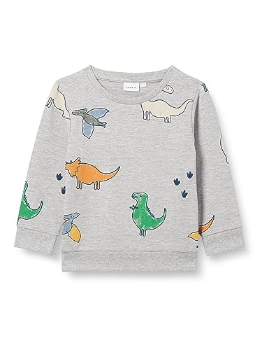 NAME IT Nmmlouin Sweat Box Unb bluza chłopięca, szary melanż, 92