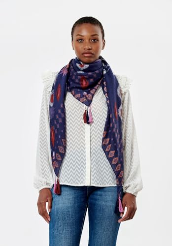 Kaporal LONIS szalik damski, niebieski, jeden rozmiar, Niebieski, rozmiar uniwersalny