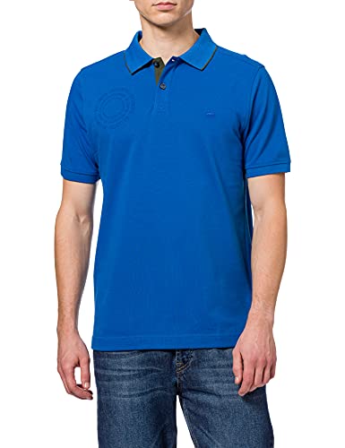 camel active Męska koszulka polo, niebieski (Strong Blue), M